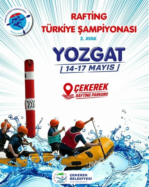 Türkiye Rafting Şampiyonası Heyecanı Çekerek’te!